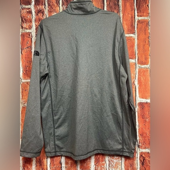 The North Face Men’s Tech 1/4 Zip Fleece Pullover Asphalt Heather Gray Large - Picture 2 of 6